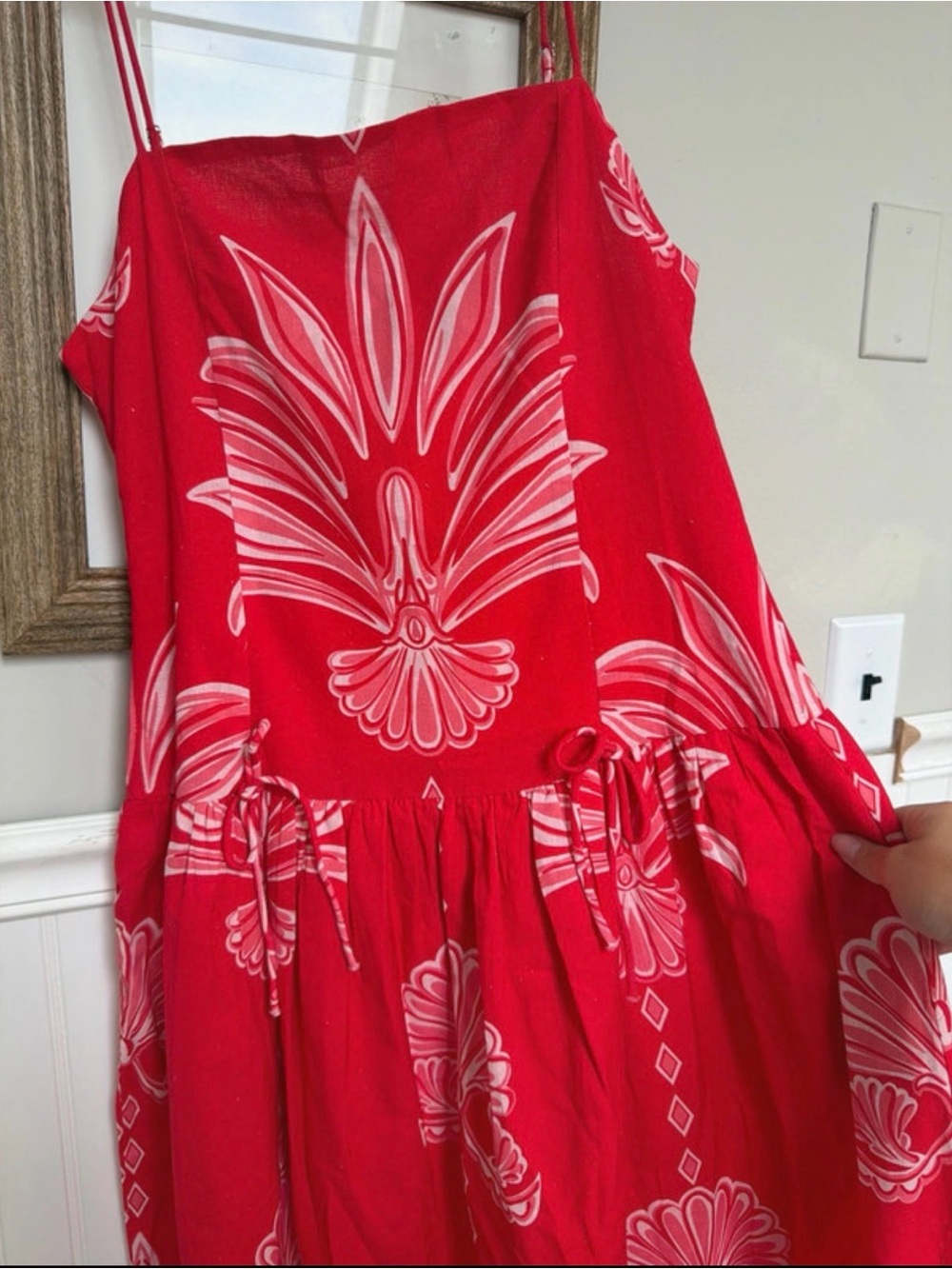 Red Floral Print Maxi Dress - Women - Picture 2 of 4